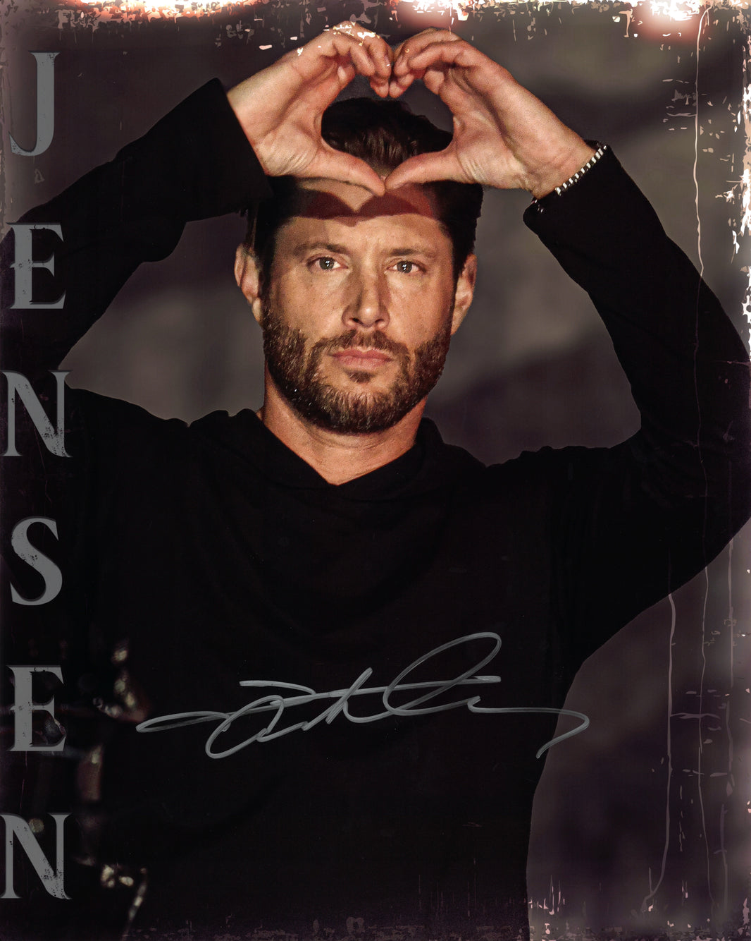 Limited Edition "Signed 16x20 Heart Hands" by Jensen Ackles
