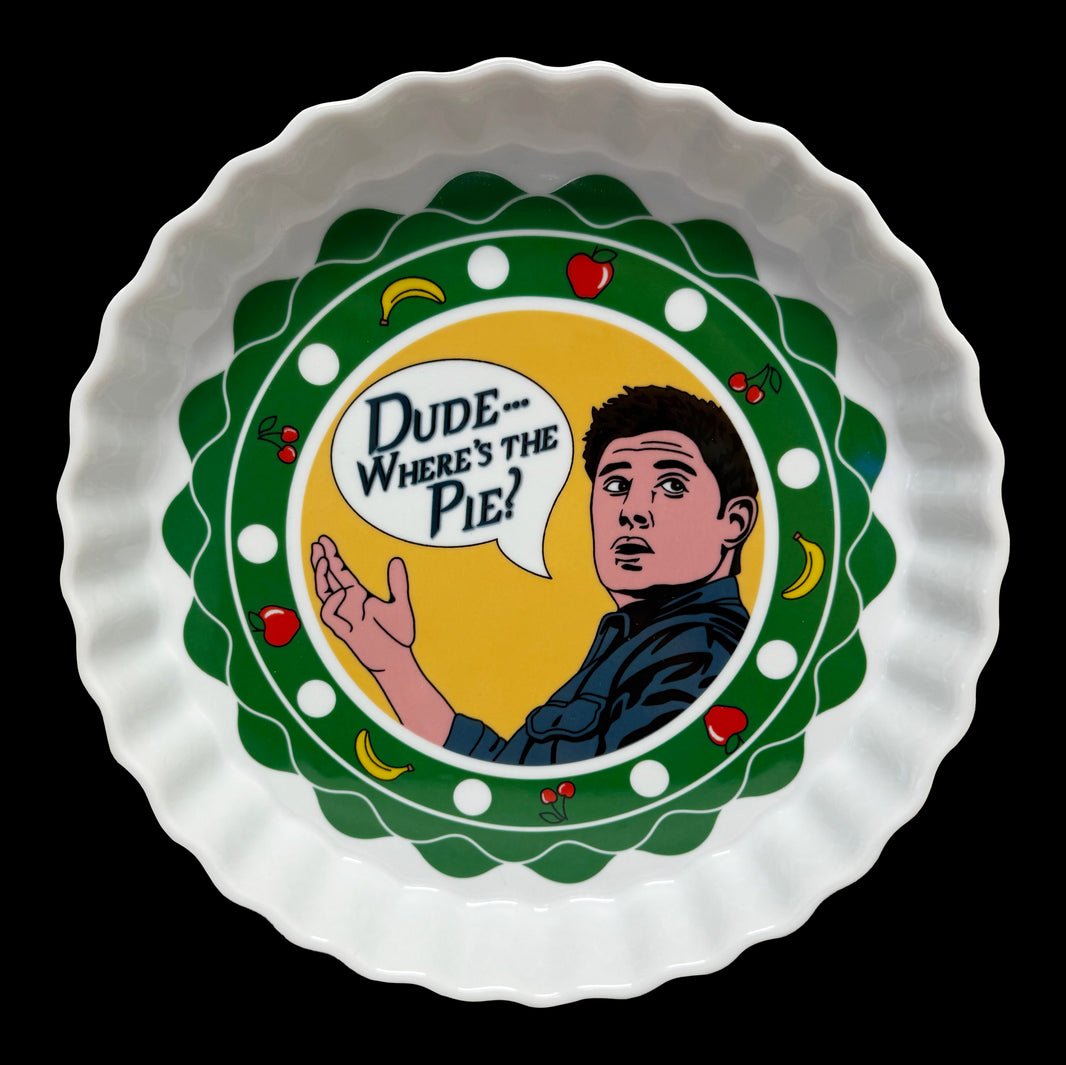Jensen's Pie Plate (Measures 9.5 Inches Diameter)