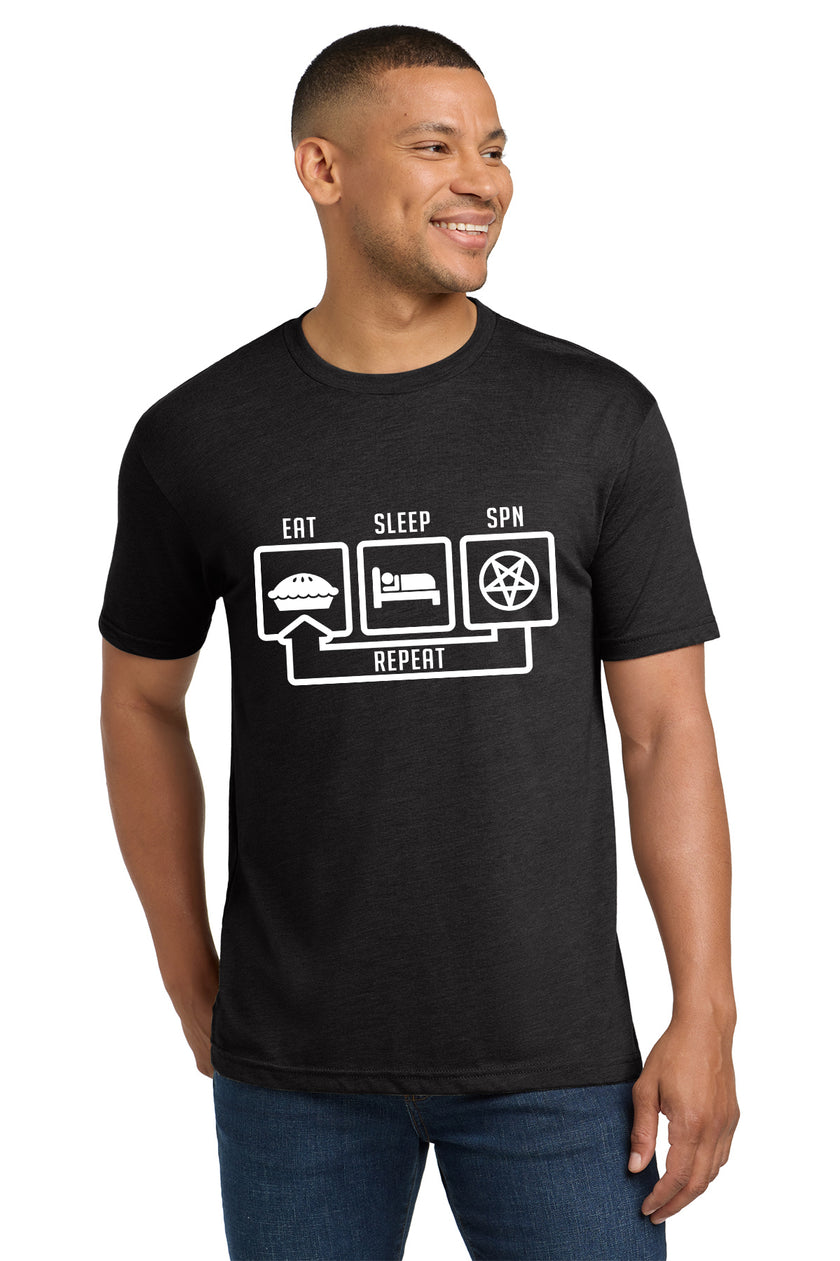 "EAT*SLEEP*SPN"  T-Shirt (CE-T5)