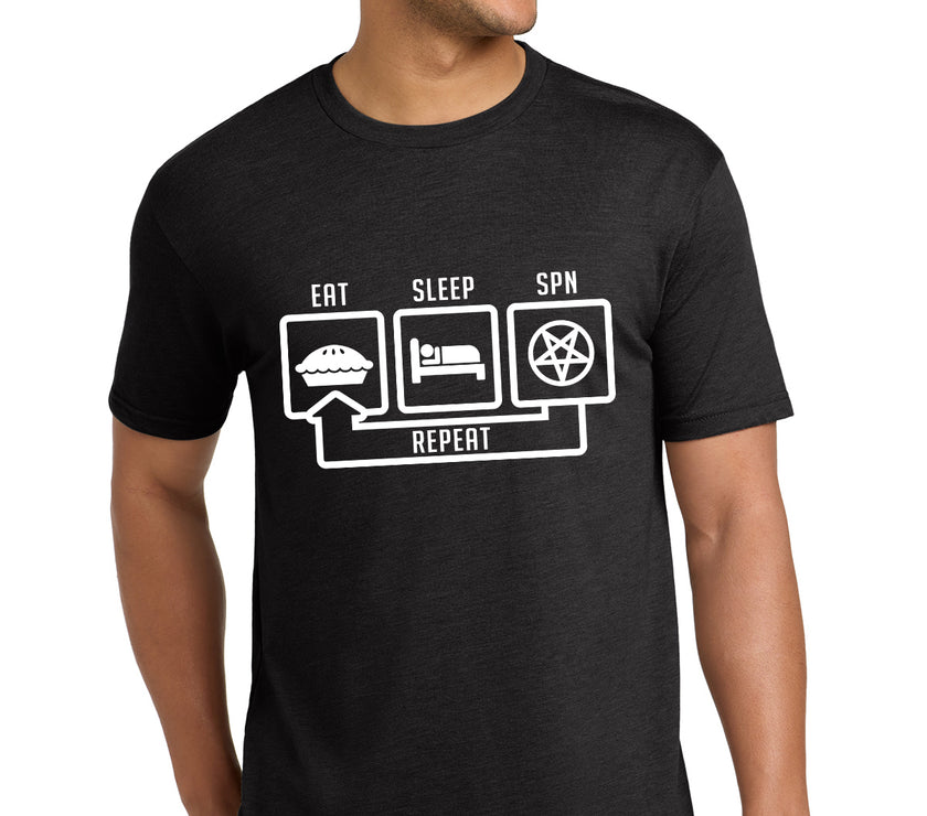 "EAT*SLEEP*SPN"  T-Shirt (CE-T5)