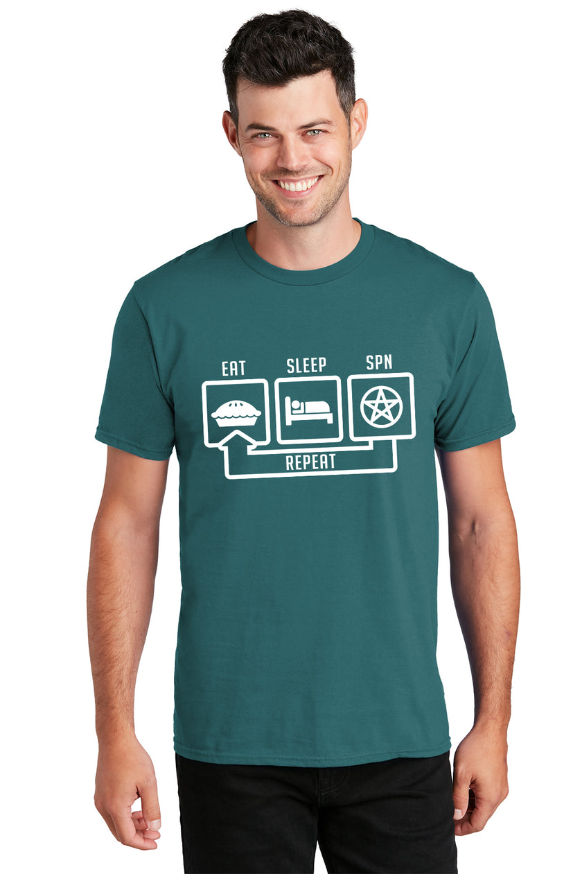 "EAT*SLEEP*SPN"  T-Shirt (CE-T5)