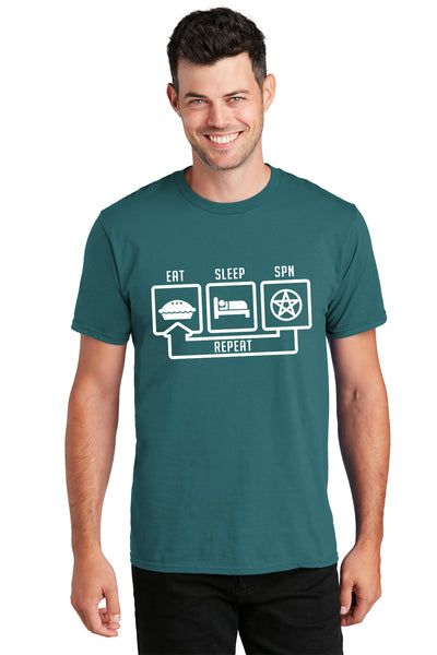 "EAT*SLEEP*SPN"  T-Shirt (CE-T5)