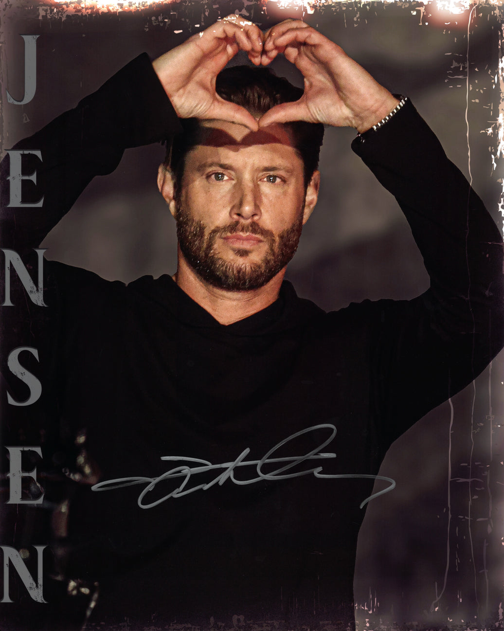 Limited Edition "Signed 16x20 Heart Hands" by Jensen Ackles
