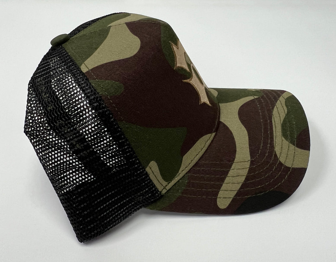 Jensen (CREW A) Ackles Camo Logo Hat