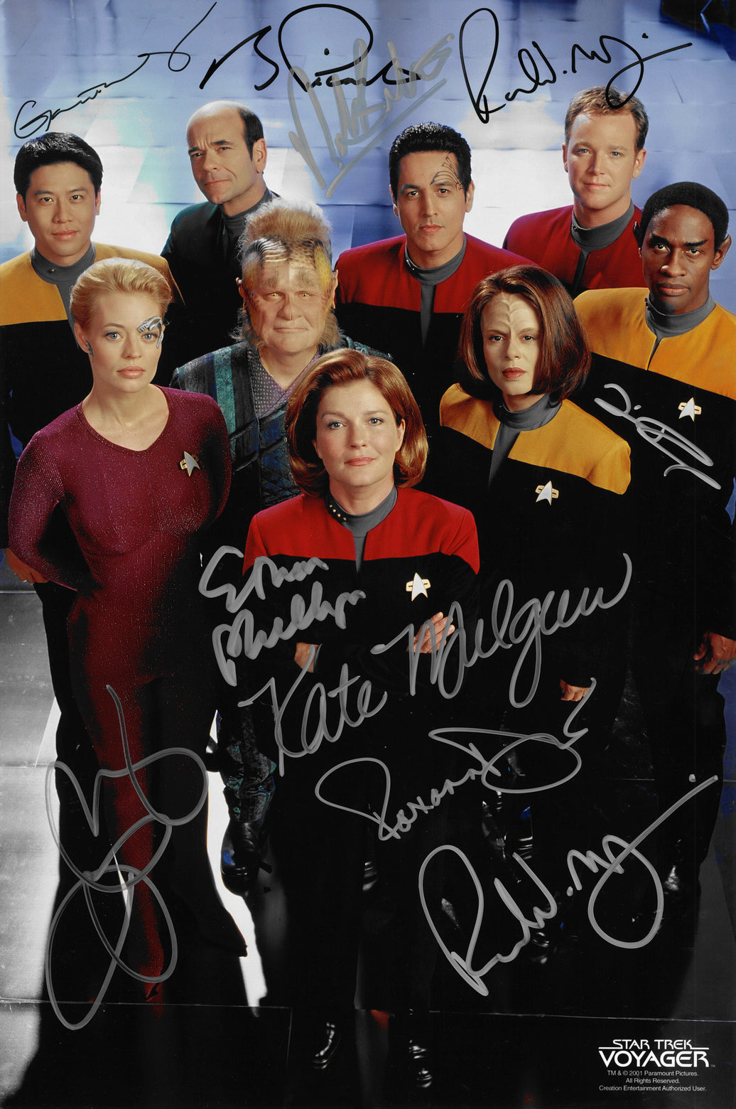 Voyager signed CAST 10x15 Photo (Signed by all cast members) glossy