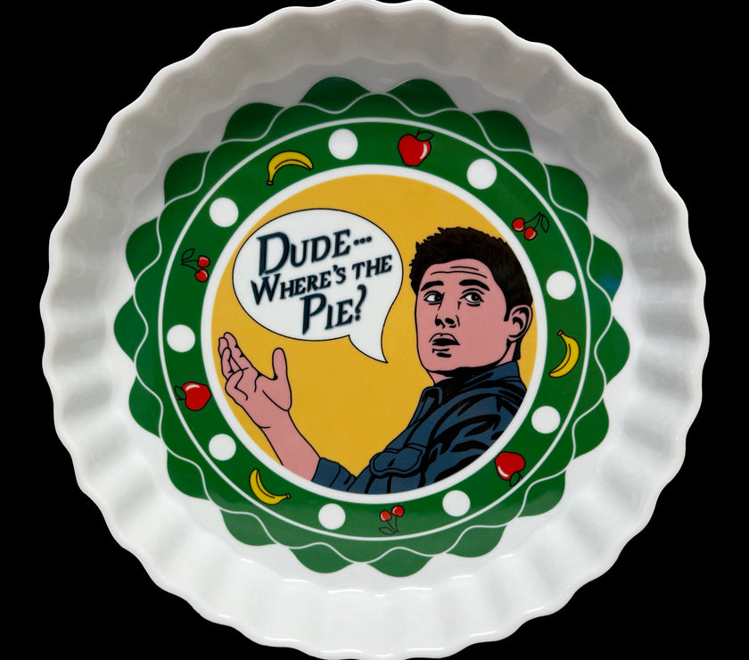 Jensen's Pie Plate (Measures 9.5 Inches Diameter)