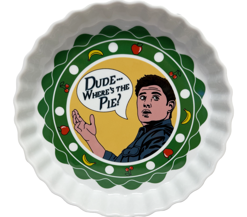 Jensen's Pie Plate (Measures 9.5 Inches Diameter)